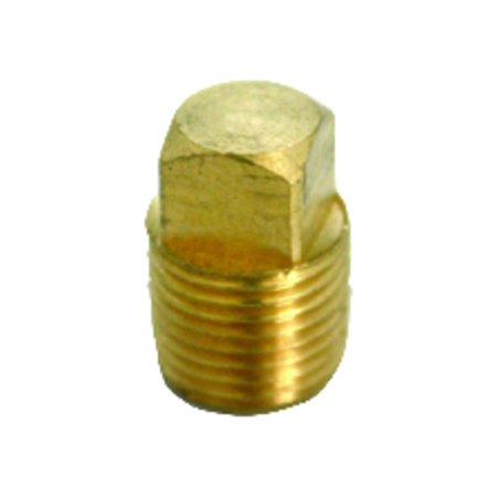 JMF 1/4 in. MPT Brass Square Head Plug 4504999